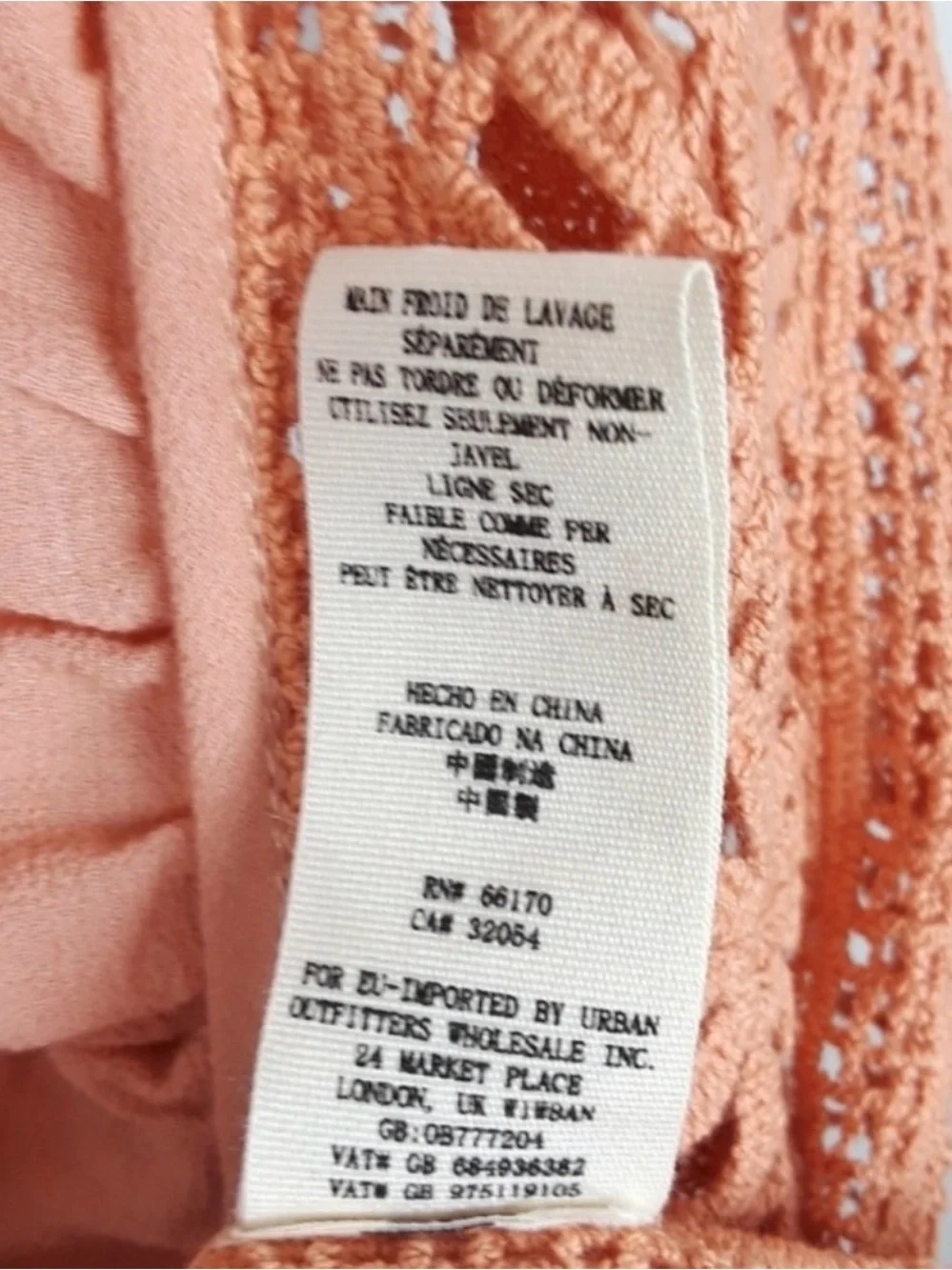 Free People | Crochet Peasant Boho Top | Peach - Picture 6 of 6
